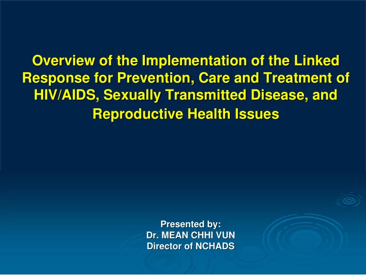 overview of the implementation of the linked overview of