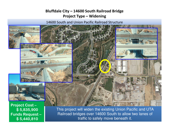 bluffdale city 14600 south railroad bridge project type