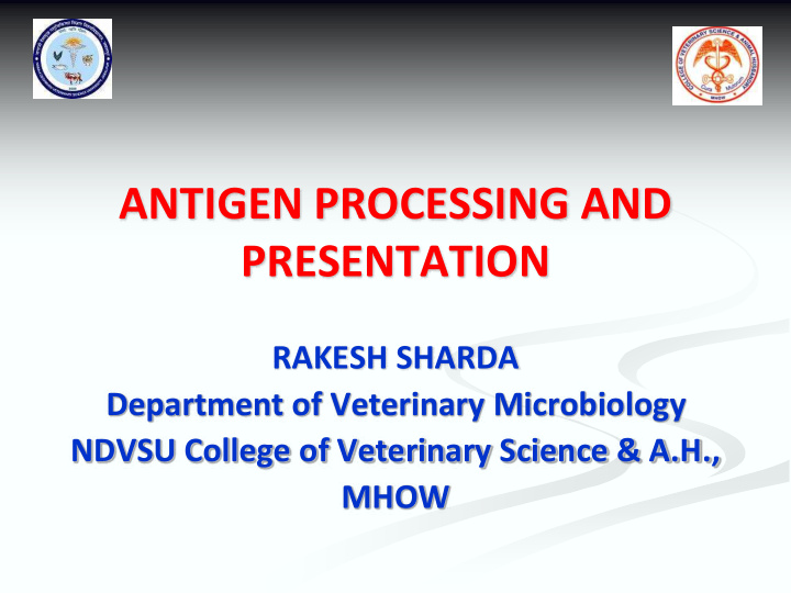antigen processing and presentation
