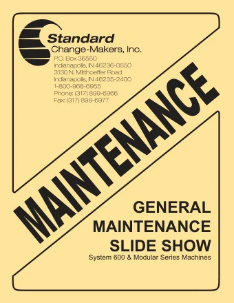 WELCOME  WELCOME  Standard Change Makers, Inc.  Standard Change