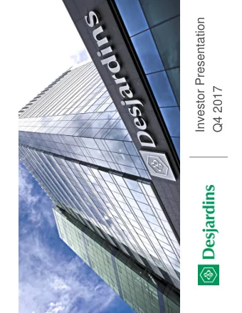 Investor Presentation  Q4 2017  2  CAUT  I  ON CONCE  RNI  NG F  ORWARD-L  OOK  I NG ST  AT  EMENT