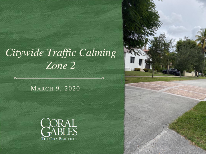 citywide traffic calming