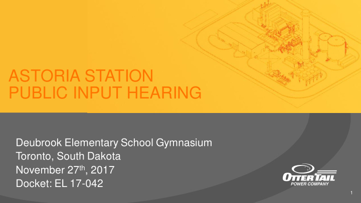 astoria station public input hearing