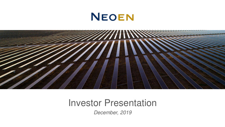 investor presentation