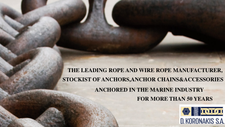 the leading rope and wire rope manufacturer stockist of