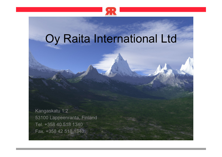 oy raita international ltd