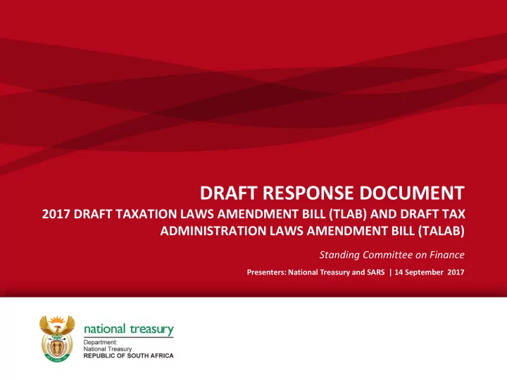 draft response document