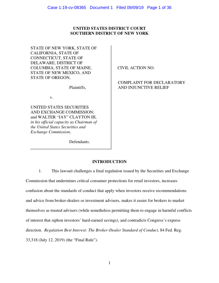 case 1 19 cv 08365 document 1 filed 09 09 19 page 1 of 36