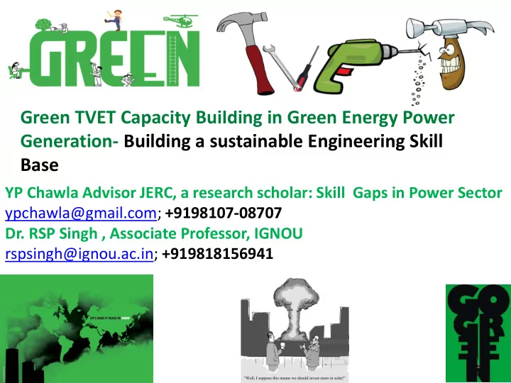 green tvet capacity building in green energy power