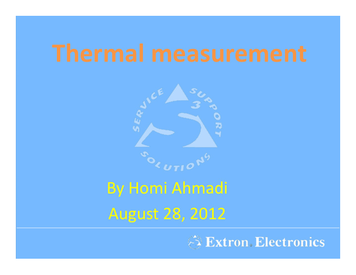 thermal measurement