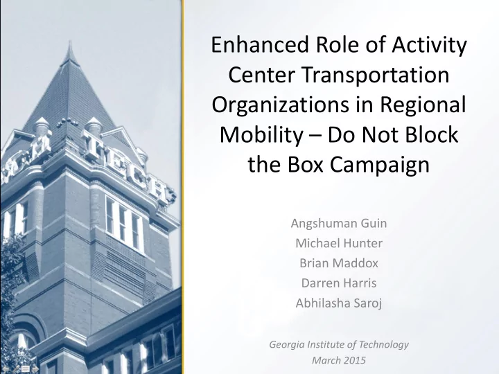 center transportation