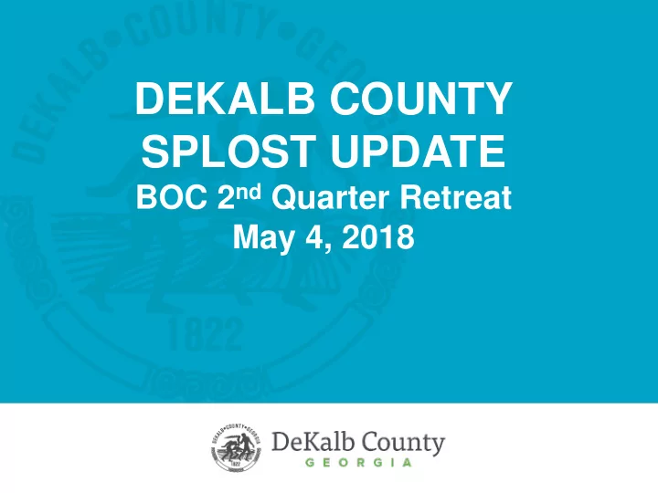 splost update