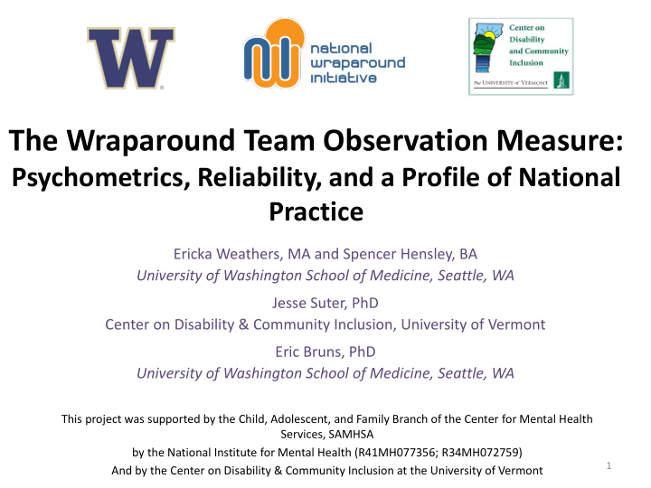 the wraparound team observation measure