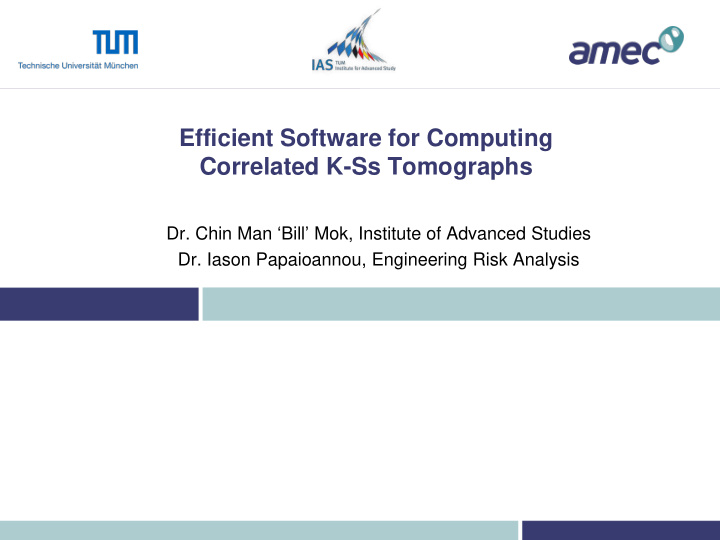 efficient software for computing correlated k ss
