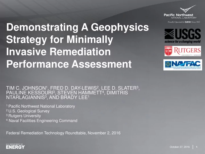 demonstrating a geophysics