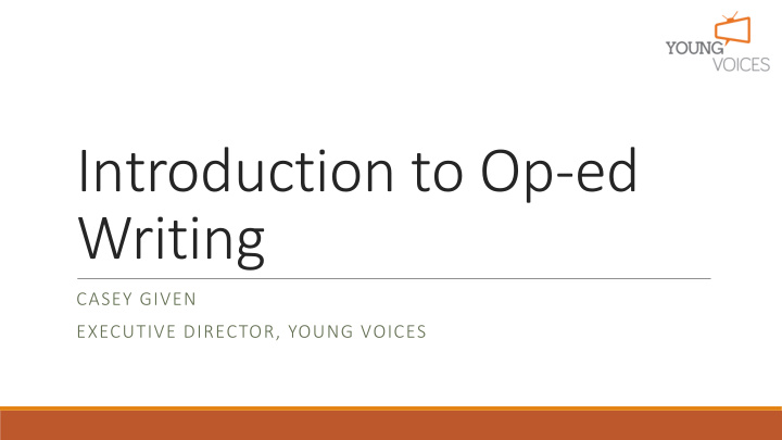 introduction to op ed writing