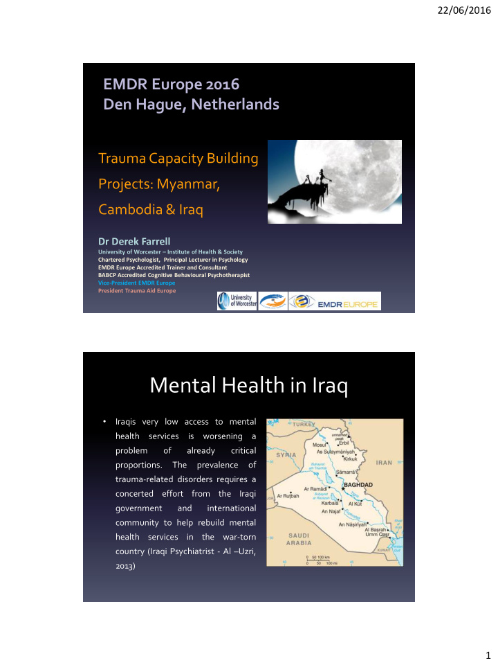 mental health in iraq