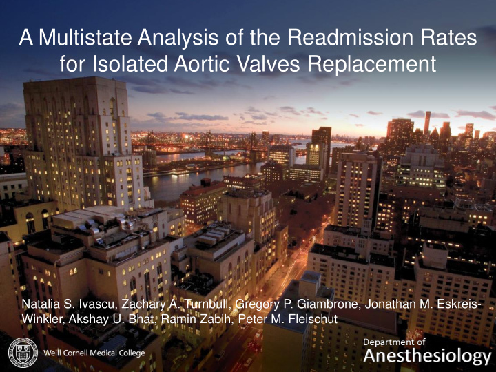 for isolated aortic valves replacement