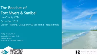 Fort Myers &amp; Sanibel  Lee County VCB Oct  Dec 2019  Visitor Tracking, Occupancy &amp;