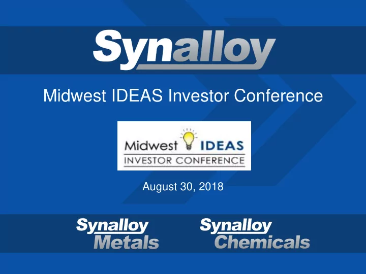 midwest ideas investor conference