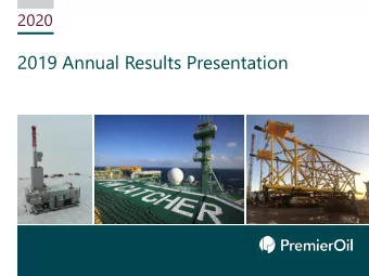 2019 Annual Results Presentation  01 October 2018  Contents  Agenda 1. 2019 Performance