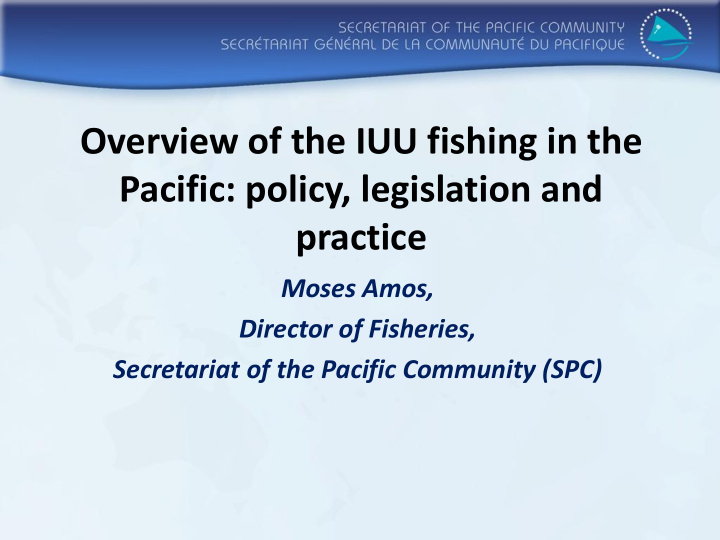 pacific policy legislation and