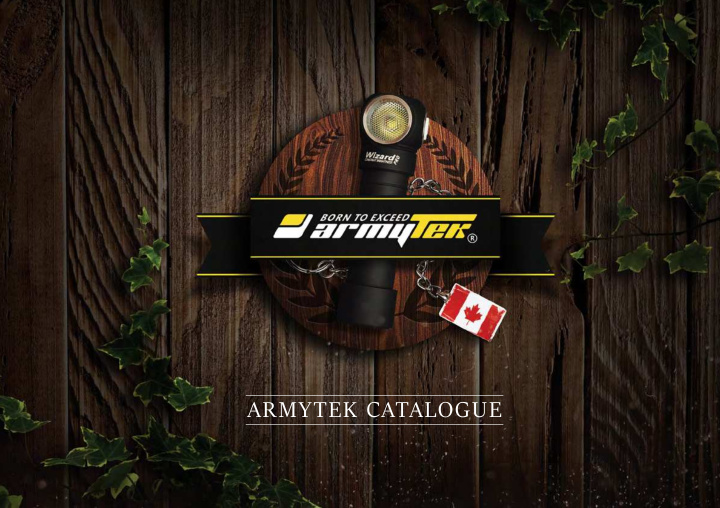armytek catalogue contents