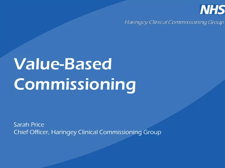 value based