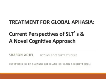 A  Novel  Cogni;ve  Approach     SH  SHARON A  ADJEI  JEI