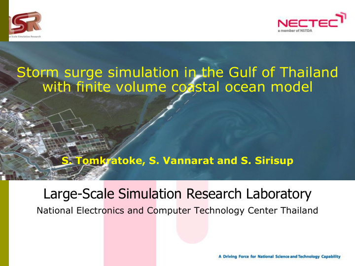 storm surge simulation in the gulf of thailand