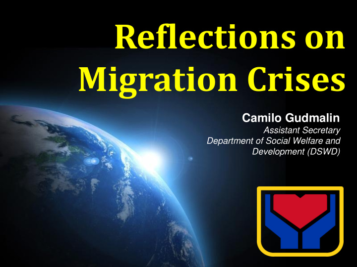 reflections on migration crises