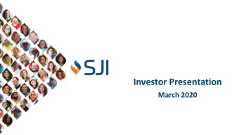 Investor Presentation  March 2020  Forward-Looking Statements and Use of Non-GAAP Measures Certain