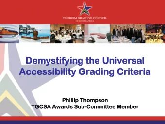 Un  Univ  iversal  rsally  ly access  cessib  ible  le touri  ourism  sm  Based on the concept of