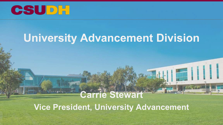 university advancement division
