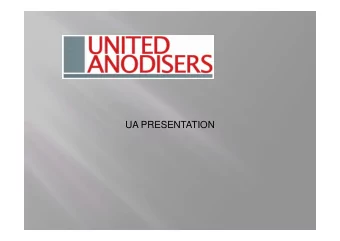 UA PRESENTATION  Huddersfield ,  Yorkshire  Uxbridge  -  west  London  130 employees in UK