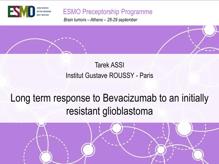 long term response to bevacizumab to an initially