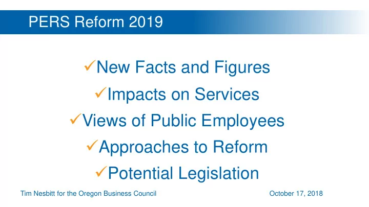 new facts and figures impacts on services