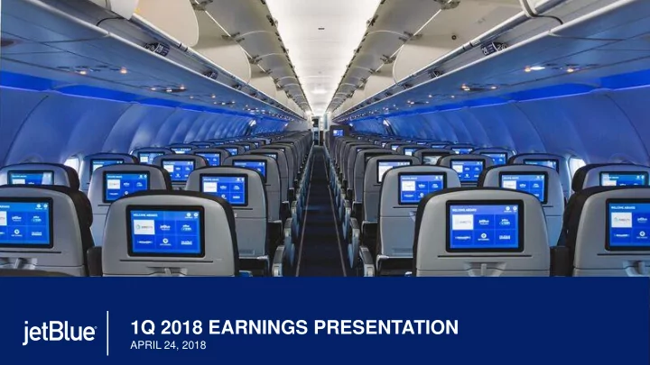 1q 2018 earnings presentation