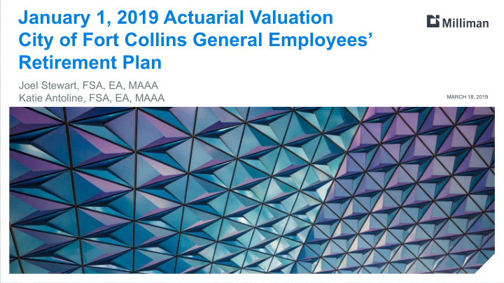 january 1 2019 actuarial valuation city of fort collins