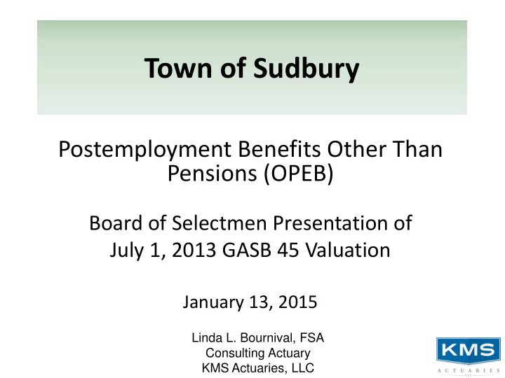 town of sudbury