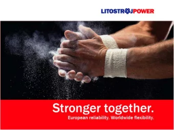 LITOSTROJ POWER  STATE OF THE ART  Background, field of expertise, activities within project