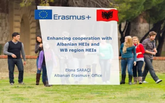 WB region HEIs  Elona SARAI  Albanian Erasmus+ Office  Date: in 12 pts  Education  and Culture We