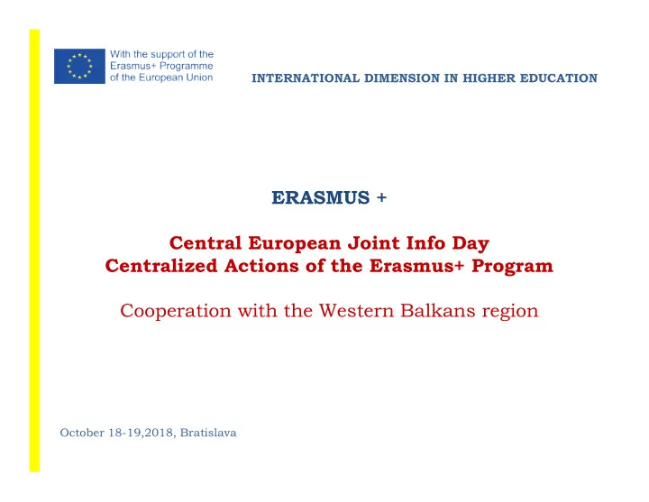 erasmus central european joint info day centralized