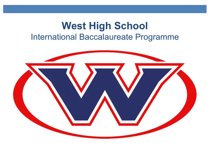 west high school