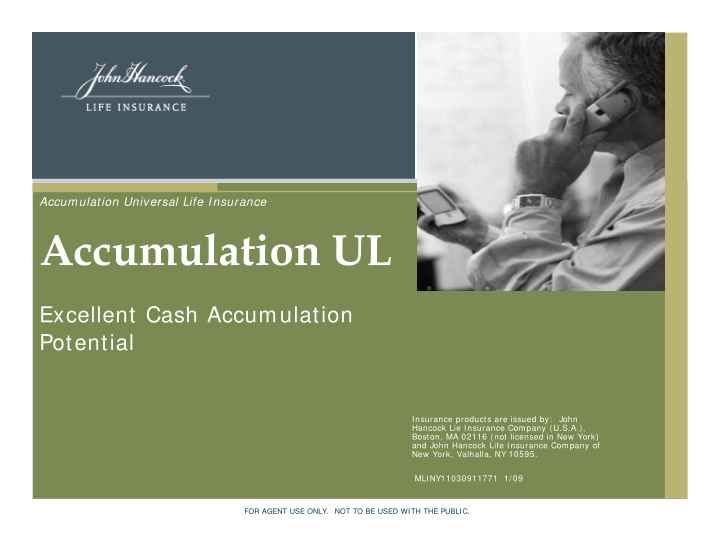 accumulation ul