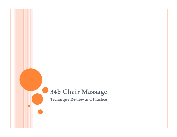 34b chair massage