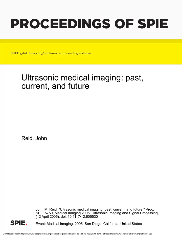proceedings of spie