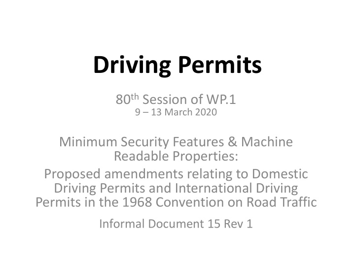 driving permits