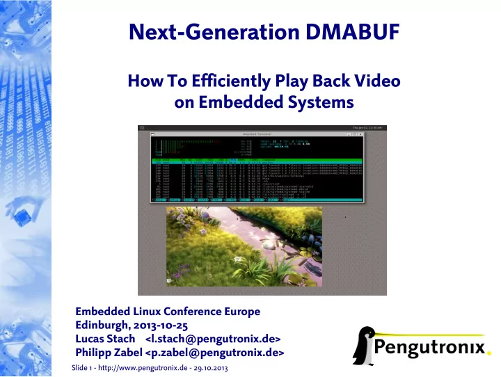 next generation dmabuf