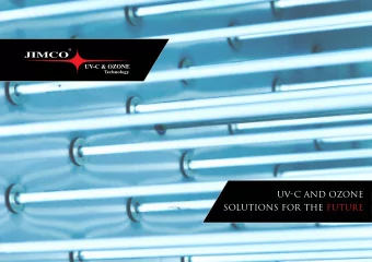 uv-C anD OzOne  sOlutIOns fOr the future  the envIrOnMentally  frIenDly sOlutIOn ...  Jimco A/S is